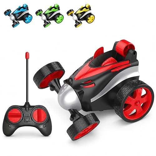 Image of VGRASSP Mini Stunt Remote Control Rechargeable Car Toy for Kids - 360 Degree Spinning (Multicolor)