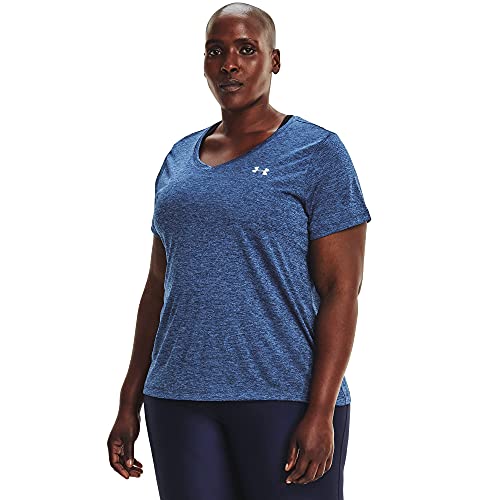 Image of Under Armour Plus Size Tech Solid Short Sleeve V-Neck