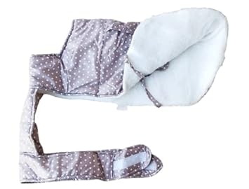 Best Dogista Winter Dog Coat Jacket with Heavy Fur Ultra Warm Wind & Water Proof in Polka dot Cloth Camel Color 20 inch Medium