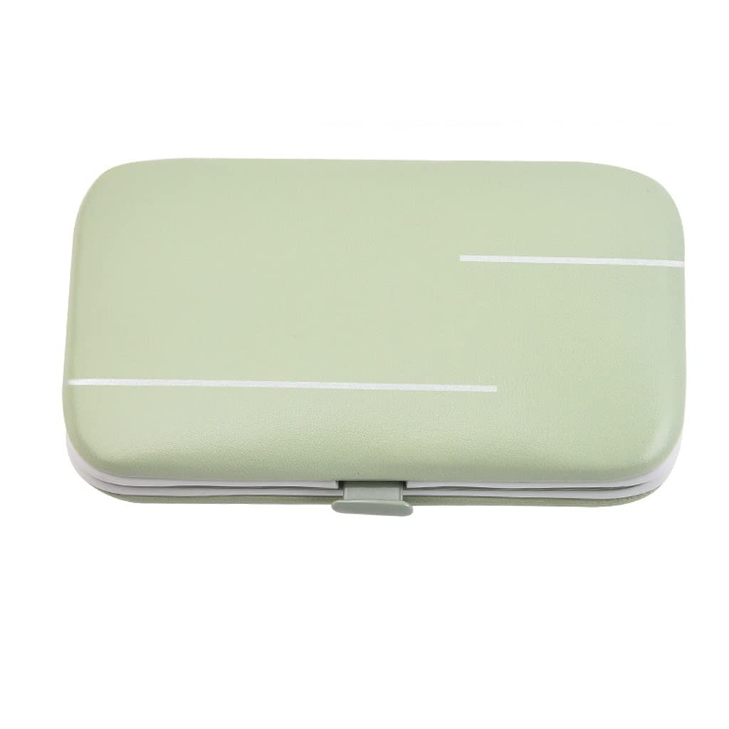 Set de Cuidado de uñas de 7 Piezas, Personal y portátil con Lima incorporada, Ideal para Hombres y Mujeres. Manicura en casa o de Viaje.