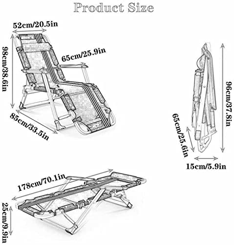Chaise de camping inclinable pour soulager le dos sur la terrasse - 2
