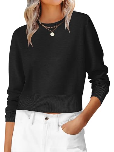 ANRABESS Women’s Long Sleeve Sweaters Cropped...