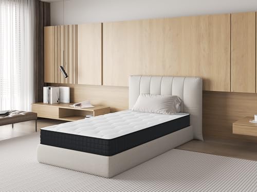 sinlikon Matelas 90x200CM,Epaisseur 12CM,Luxe Matelas Confort Zones en...