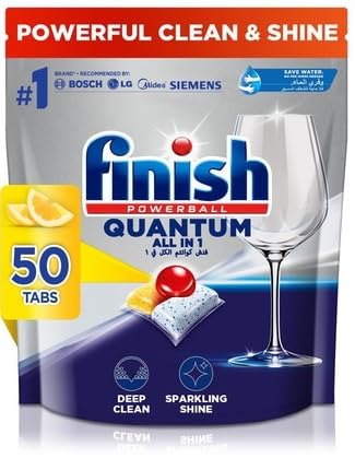 Image of Finish Powerball Quantum Dishwasher Lemon 50's Tablets