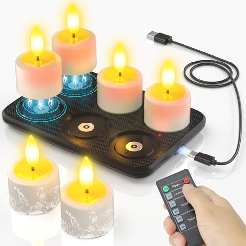Bougies LED Flamme Vacillante pour Extérieur et Décoration de Mariage
