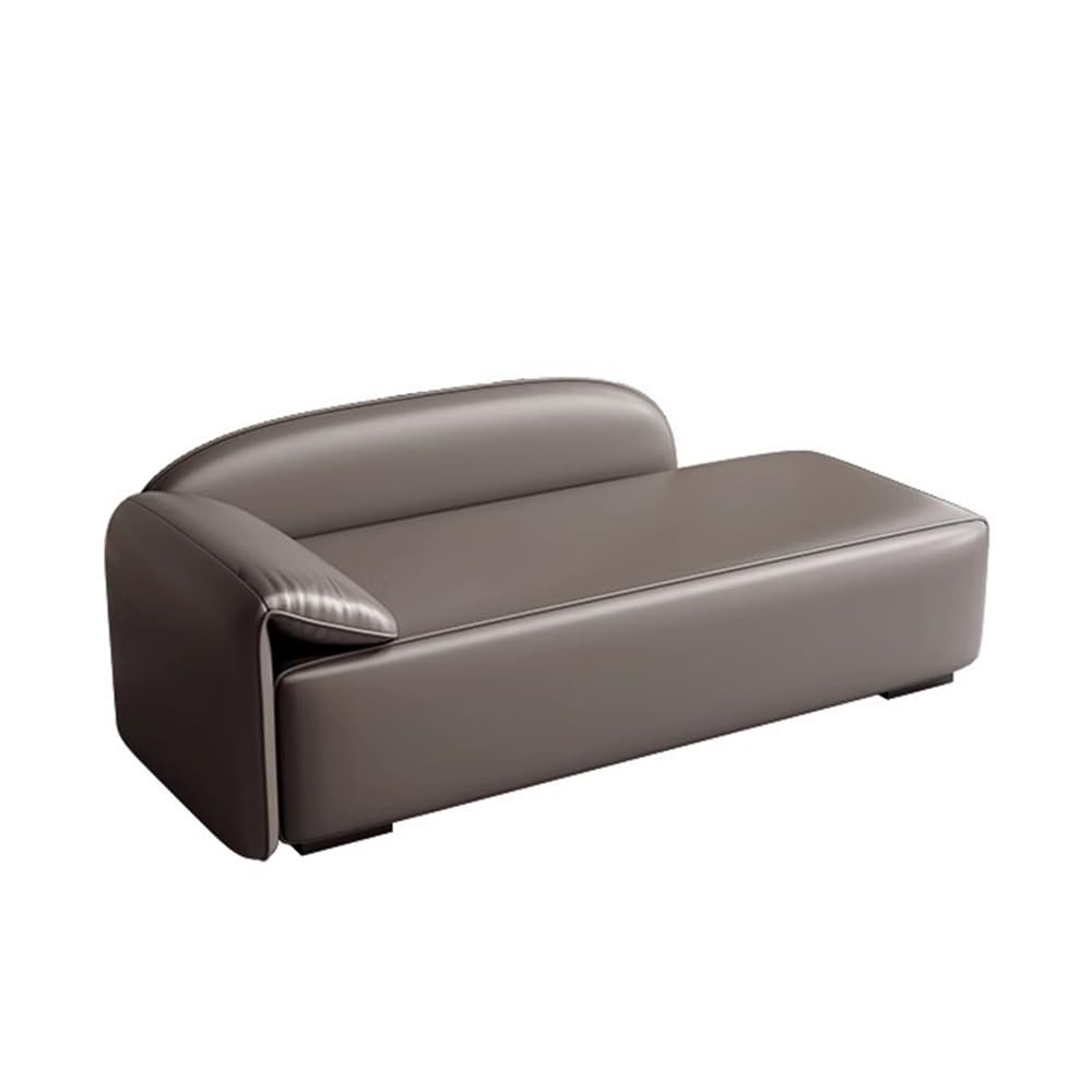 Nowoczesny lekki luksusowy stołek do sypialni, prosta rozkładana sofa, ławka na buty, sklep odzieżowy, dekoracyjny leżak (szary, średni)