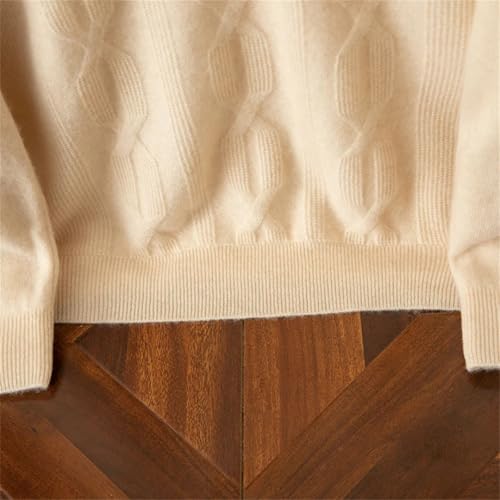 Men's Thickened Cashmere Sweaters Round Neck Knitted Pullover Business Long Sleeve Jumpers Tops4