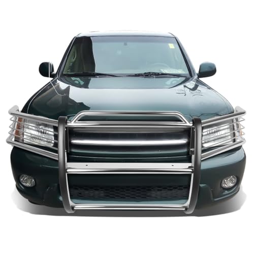 Image of DNA MOTORING GRILL-G-059-SS Front Bumper Brush Grille Guard Compatible with 01-07 Sequoia