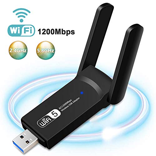 USB WiFi Adapter for PC 1200Mbps Wireless Network Adapter WiFi Dongle Stick