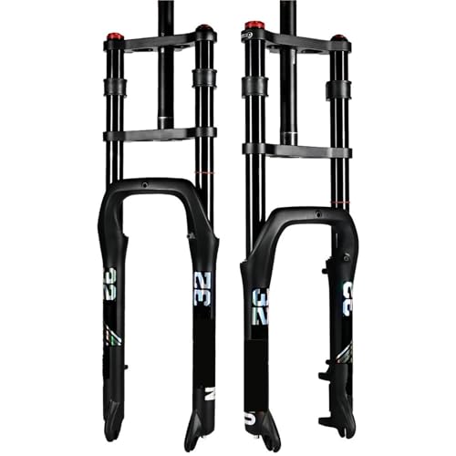 Eバイク用エアサスペンションフォーク、ダブルショルダースノーフォーク 204.0/264.0インチ MTB 135x9mm トラベル(135x9MM 26x4.0)