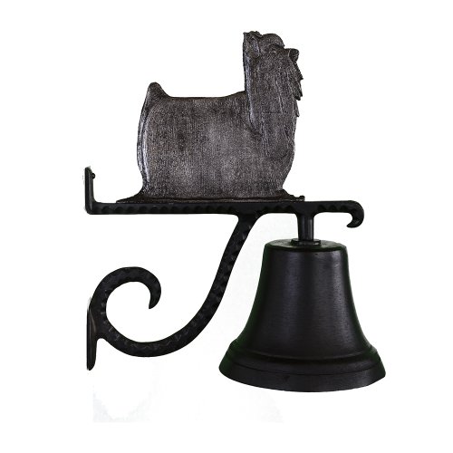 Montague Metal Products Cast Bell with Swedish Iron Yorkshire Terrier