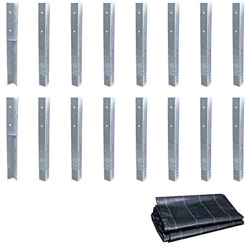 Wickey SolidLock Lot de 16 Ancres d'angle en Acier Galvanisé à Chaud