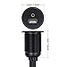Duttek Cable de montaje empotrado USB y 3,5 mm, USB 2.0 y...