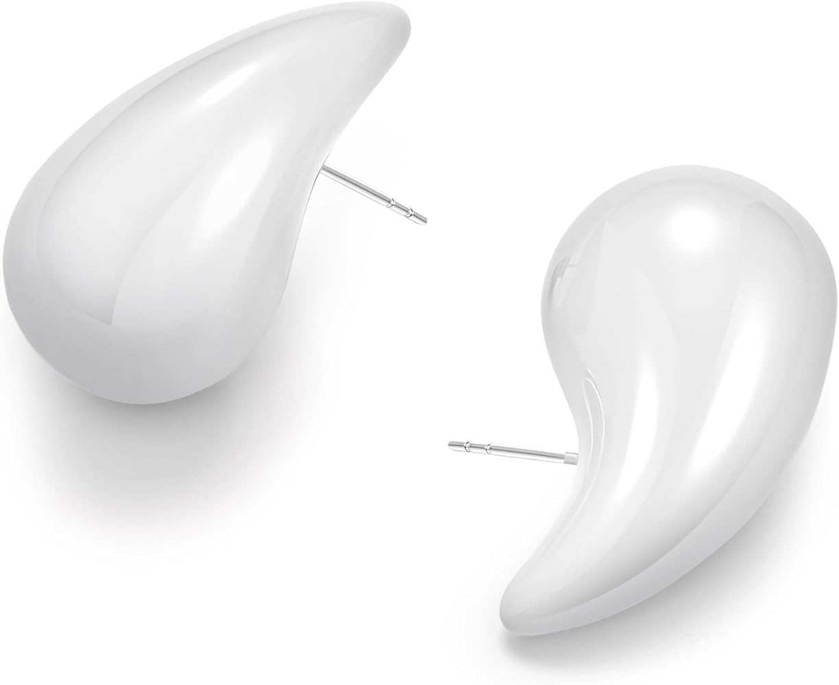 Oops Modern Korean Earrings For Women Girls Tear Drop Celebrity Fashion Earring Trendy Stylish Fancy Tear Drop Earring Set Stud Earring Drops & Danglers (White) (B0D1K997RR) Amazon Price History, Amazon Price Tracker