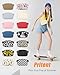 Pritent Fanny Packs for Women Cross Body Bag Waterproof Belt Bag with Adjustable Strap and Zipper Back Pocket Small Crossbody Bags Fashion Waist Packs for Workout Travelling(Ivory)