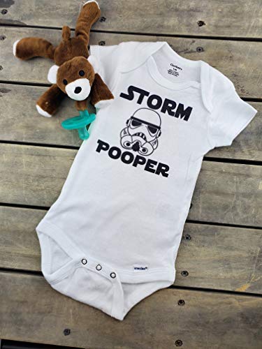 Ink Trendz STORM POOPER TROOPER Themed Baby Onesie® Bodysuit Romper4