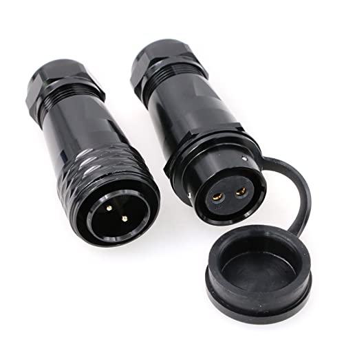 Eonvic WEIPU SA20 2Pin Waterproof Plug BLUETTI AC200P Aviation Circuit Connector Push Pull Female 2pin Electrical Plug