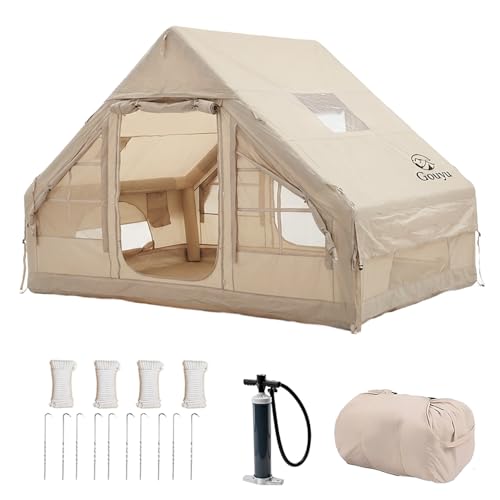 Inflatable Tent for Camping, 4/6 Person Blow up Air Glamping...