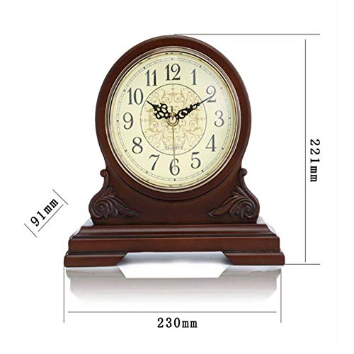 Reloj de sala de estar con péndulo dorado para repisas y muebles 7