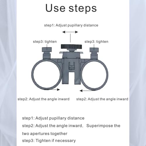 Image of Waldent Head Mounted Double Light Magnifying Surgical Loupe, Dual LED Headlights, 280-380 mm Working Distance, Adjustable Headband (2.5X)