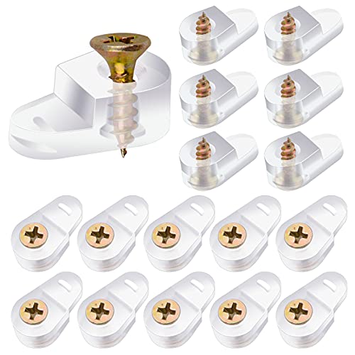 Clips de retención de vidrio Morobor de 4-5 mm, topes de plástico transparente con tornillo 2