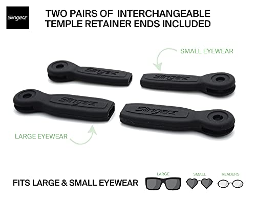 Image of SLINGERZ Wide Cork Sunglass Strap - Comfortable Eyewear Retainer for Outdoor Use