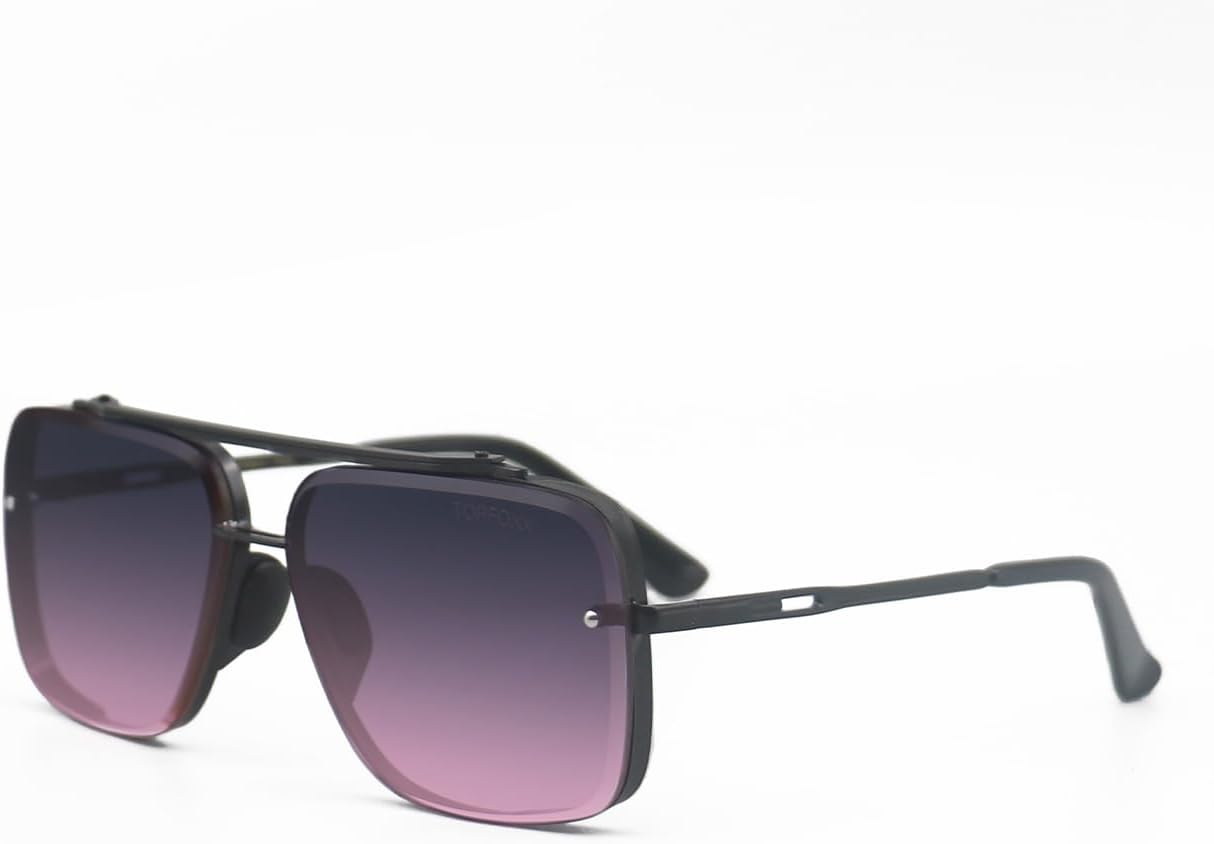 TOPFOXX - Bella Coffee - Aviator Sunglasses for Women Oversized - Total UV 400 Protection coating - Image 6