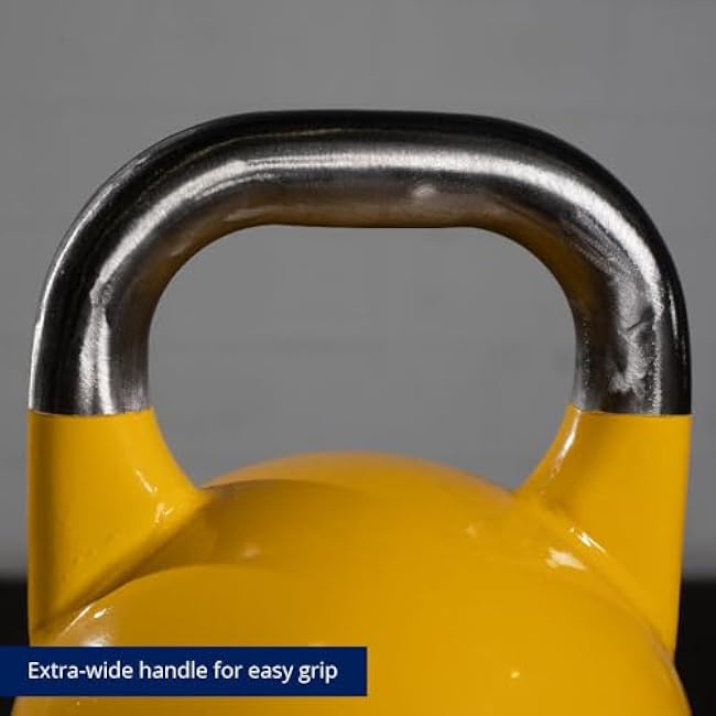 Titan Fitness Competition Kettlebell, Single Piece Casting, KG Markings, Full Body Workout