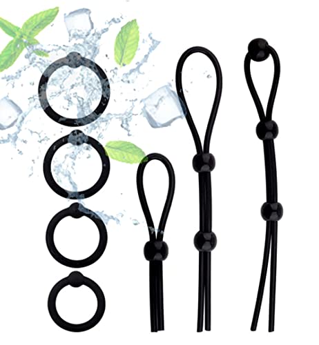 Anneaux de Verrouillage en Silicone 7 pièces pour Hommes