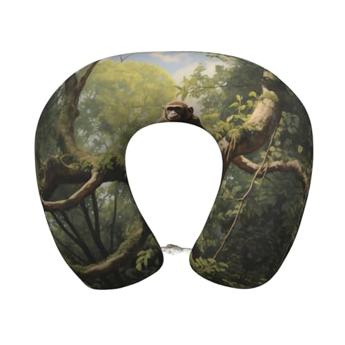 Almohada de viaje espuma viscoelástica tamaño U miniatura 1