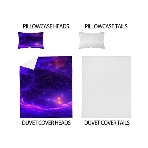 Housse de couette ciel étoilé 135x200 microfibre - 5