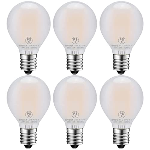 ZYYRSS LEDd tBg 6W E17 60W` 720LM VfA d 2700K dF G45~jd GW\d PSE ȃGl KX̍ގ Ή 6 (dF)