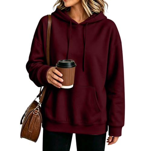 Men's Sweatshirts and Hoodies Hooded Basic Cute Solid Fleece Hoodie - image 8