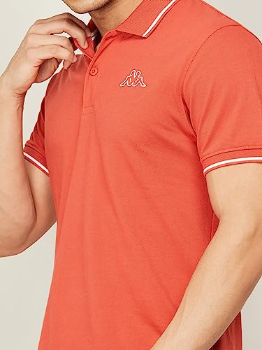 Image of Kappa Men Cotton Regular Fit Solid T Shirt