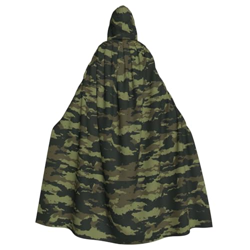 WYCZHY Capa de disfraz de camuflaje con capucha para adultos, bata medieval para festival renacentista, ropa gótica