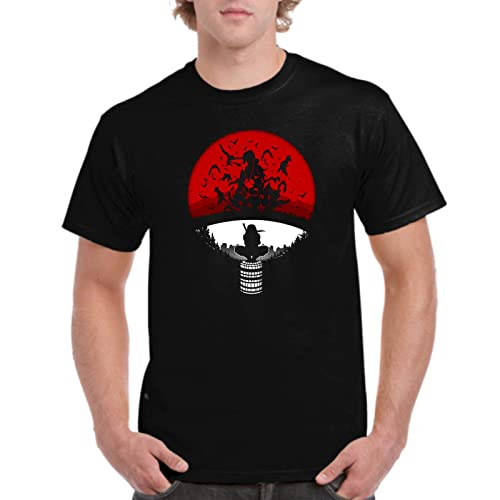 Camiseta de Hombre Shuriken Manga Anime Zorro Nueve Colas 012 L