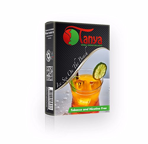 Tanya 50G Hookah Shisha Herbal Flavor Pouches 100% Nicotine and Tobacco Free (Sex On The Beach)
