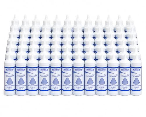 Image of Premium Quality Ultrasound Jelly a€ inch 250 ml (PACK OF 50) | Medical-Grade, Non-Irritating, Clear Gel for Smooth & Accurate Ultrasound Scans, sonography.