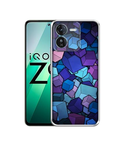Image of Color Box Design Printed Silicon Soft TPU Back Case Cover for iQOO Z9 5G