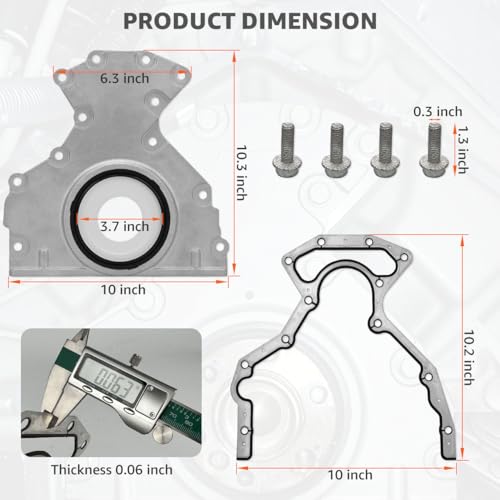 Image of LS Rear Main Seal Cover & Gasket Bolts For 1997-2013 LS Based 4.8 5.3 5.7 6.0 6.2L V8 Engines LS1 LQ4 LQ9 LM7 LS2 LS3 LS7 LC9 LS6 Replace# 12639250 12633579 635-518
