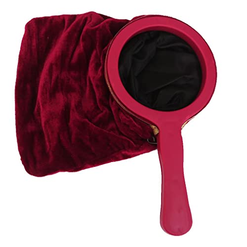 Sharplace Tasche Zauberbeutel mit Tragegriff & Reißverschluss für Zaubertricks Magie Spielzeug - Weinrot