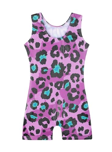 Image of HOZIY Gymnastics Leotards for Girls Unicorn Aurora Rainbow Mermaid Dinosaur Cupcake Sparkle Biketard Toddlers Kids Children