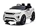Indalchess Coche eléctrico Infantil Land Rover, Range Rover Evoque 12v, Mando RC, Blanco, 1 Plaza, AC-RRE999