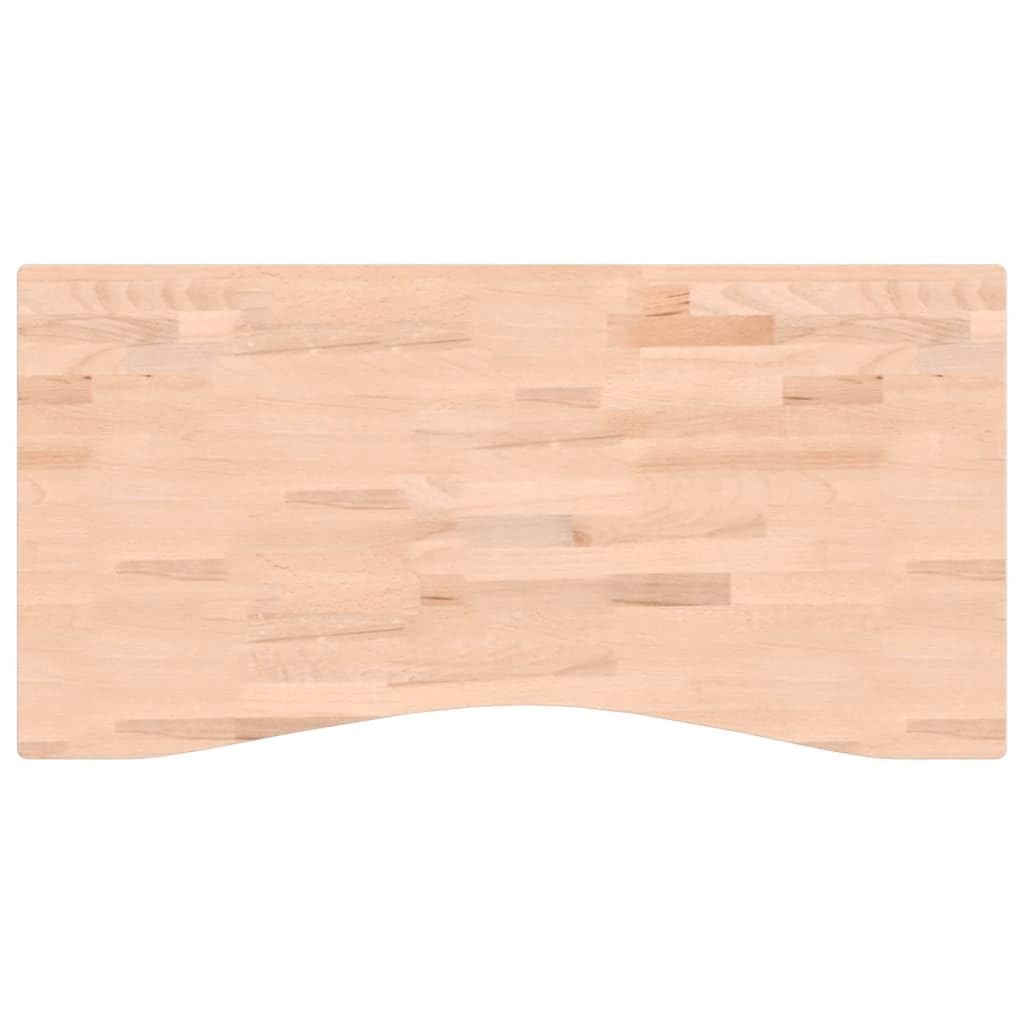 Akcesoria do mebli do biura domowego, części i akcesoria biurka, blat biurka 100 x (45-50) x 2,5 cm, lite drewno bukowe