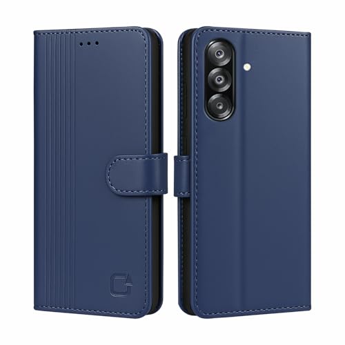 Image of AIBEX Shock Proof Flip Compatible for Samsung F17 5G / Samsung A17 5G / Samsung A26 5G Flip Cover Leather Finish | Inside TPU with Card Pockets | Wallet Stand | Complete Protection Flip Case