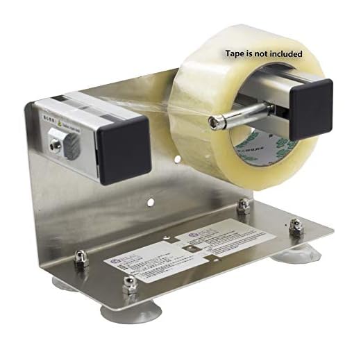 LDS Industry 2''/3'' Desktop Table Top/Wall Mounted Tape and Label Dispenser, Large Desktop Tape Dispenser, Stainless Steel Frame with Sucktion Cup Sucker TTD-01