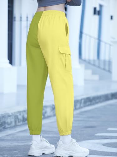 Image of SANGTREE Girls & Womens Drawstring Cargo Jogger Pants,3 Years - Women 3XL