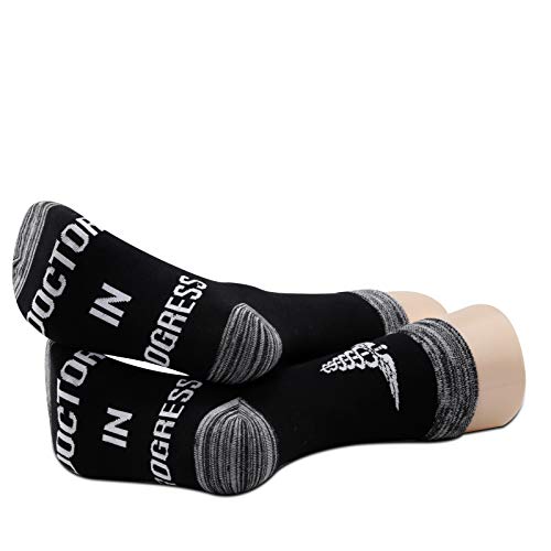 JXGZSO 2 Pairs Doctor Socks Doctor Appreciation Gift Doctor In Progress Socks Medical S Graduation Gift4