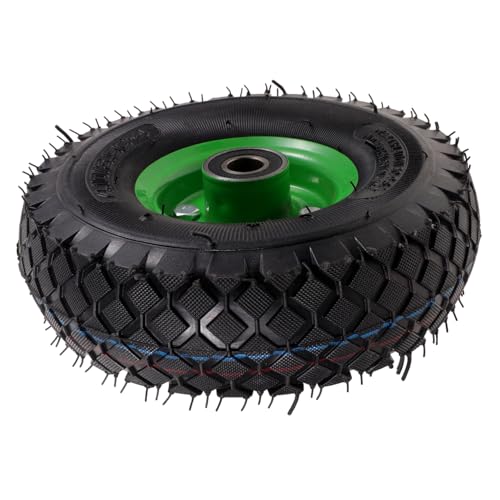 MINAOLULUS 充気ラバーヤ ガーデンカート用耐摩耗交換ホイール 静音設計 簡単取付け 台車 手押し車対応