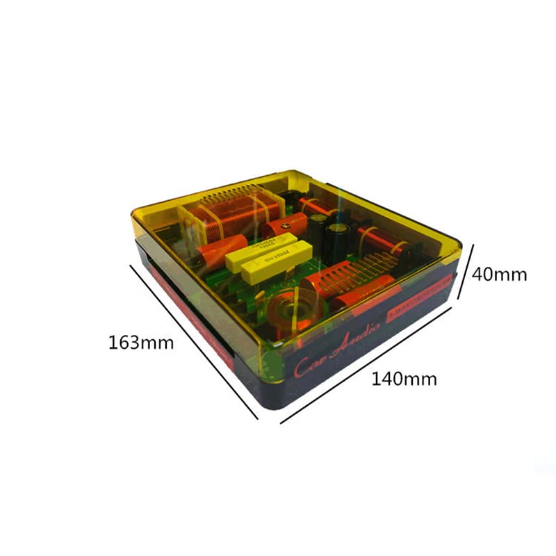 JINGERL 350W 3 Way Audio Frequency Divider Tweeter Mid Range Bass Crossover Board Adjustable Switch Speaker Filter Car Audio DIY (Size : 2 Pieces)